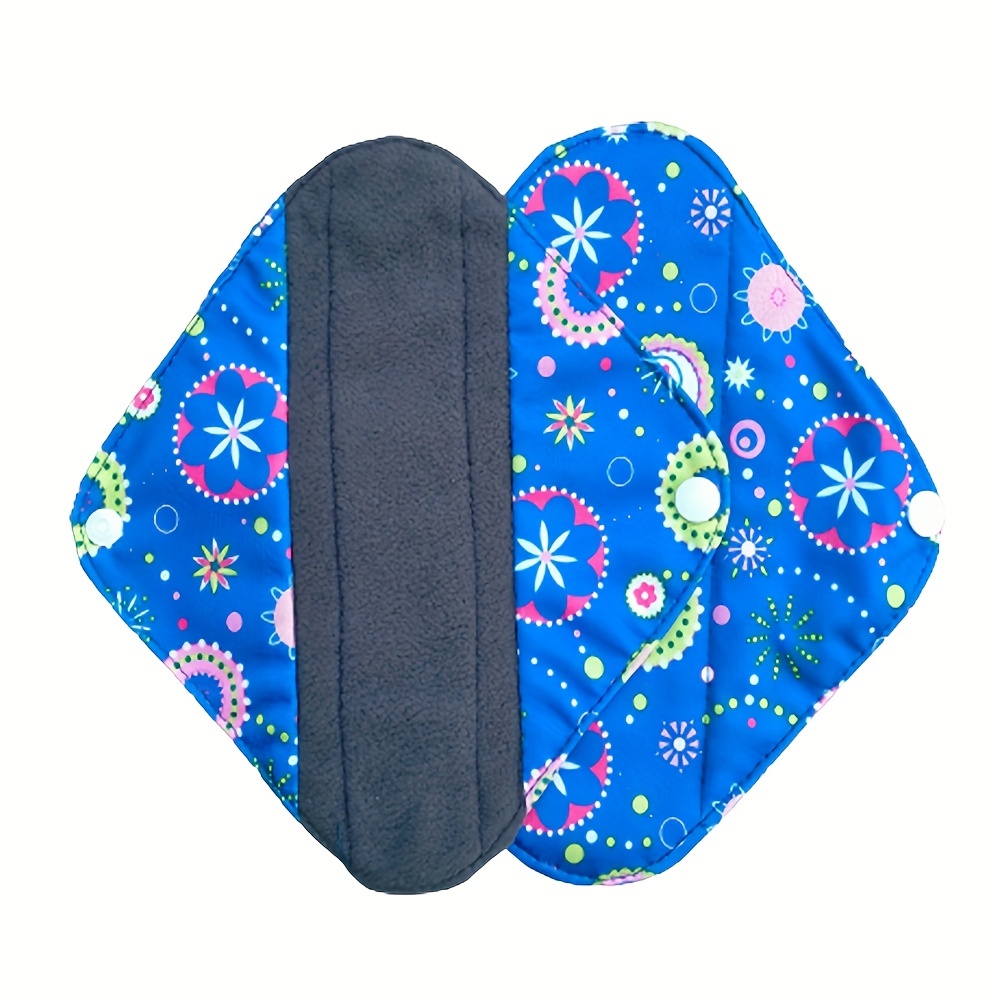 Reusable Charcoal Bamboo Menstrual Pads: Soft Washable - Temu Canada