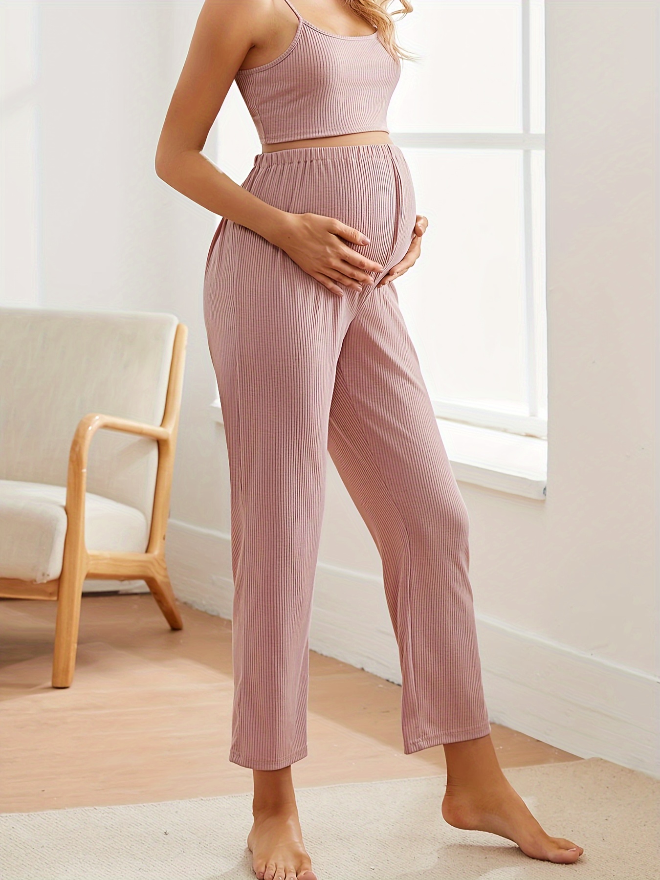 Conjunto Pijama Maternidad Mujeres Embarazadas Ropa - Temu