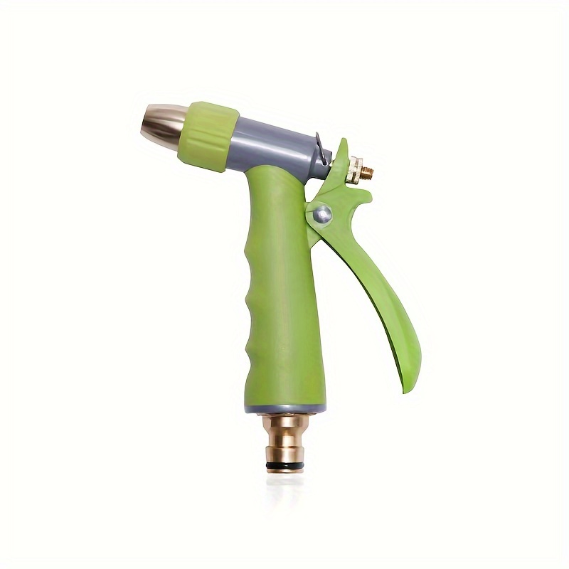 Un pistolet de lavage de voiture vert, tête de pistolet réglable en rotation, avec un clip économique, utilisable dans de multiples scènes, nettoyage pratique, arrosage, brossage, arrosage de jardin, arrosage de fleurs et autres scènes, fournitures essentielles de nettoyage détails 4