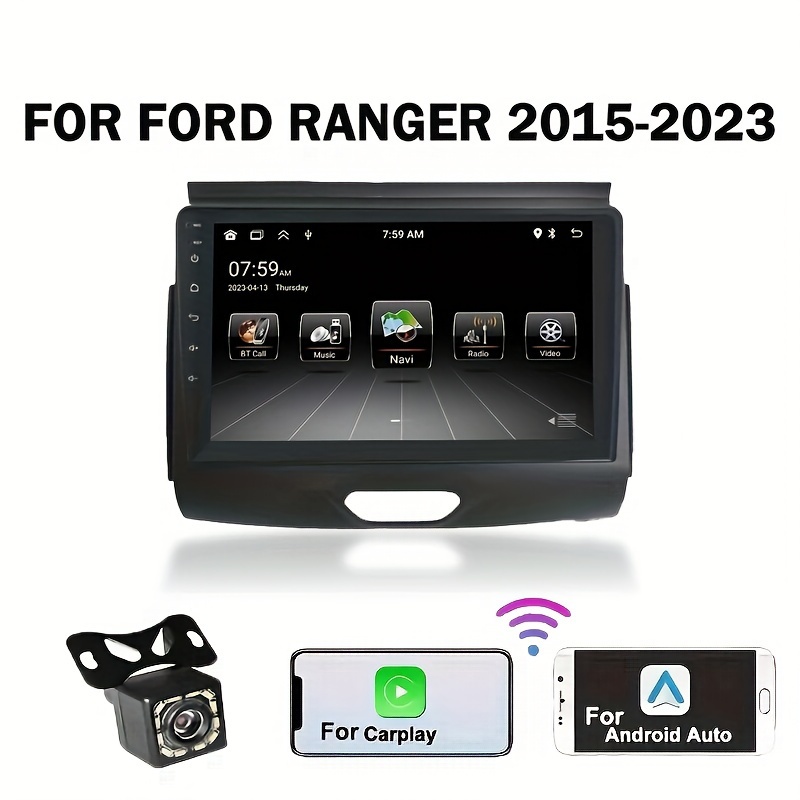 Estéreo de coche de doble DIN, radio de coche Android, pantalla táctil HD  2.5D de 10 pulgadas en Dash Navegación GPS con Bluetooth WiFi FM Radio