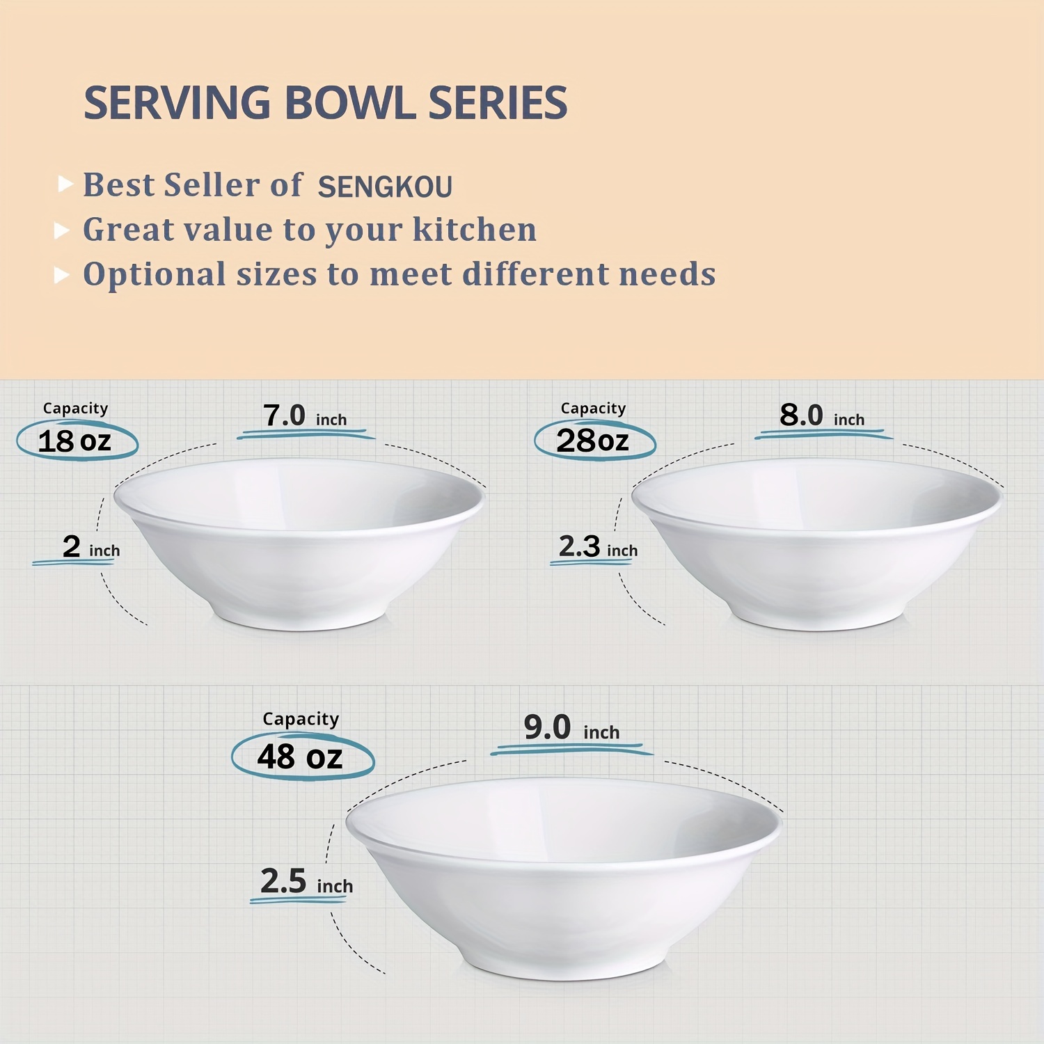 Soup Bowls 28 Ounce Cereal Bowls Ceramic Bowls White Bowls - Temu