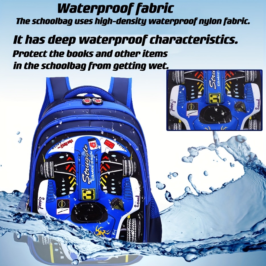 Boys' Children's Backpack Spine Protection Schoolbag
