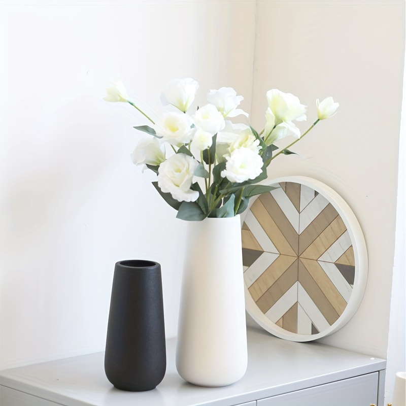 Simple Modern Black White Ceramic Vase Accessories Crafts Home