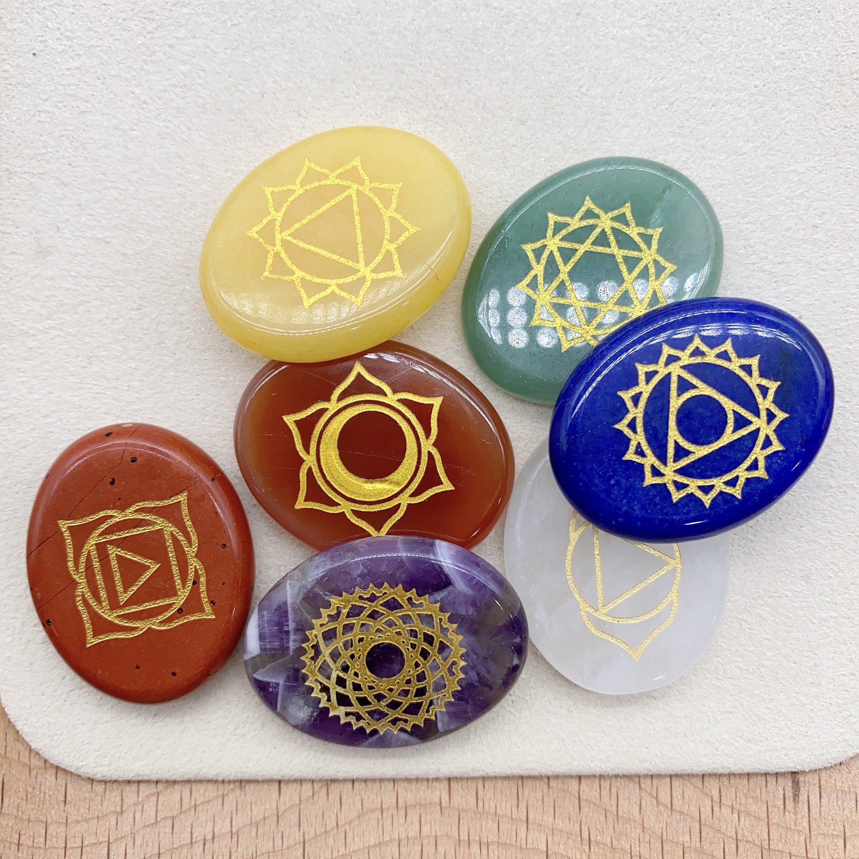 Natural Crystal Chakra Set for Energy Healing Your Mind