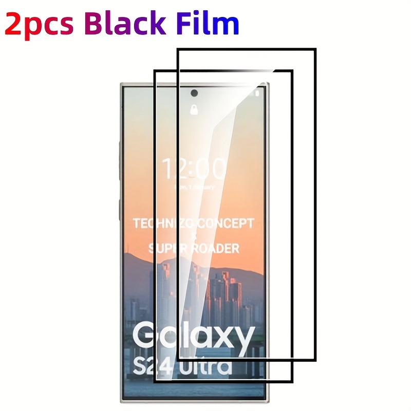 2pcs Tempered Glass Screen Protector For * Galaxy S24/S24 Plus/S24 Ultra