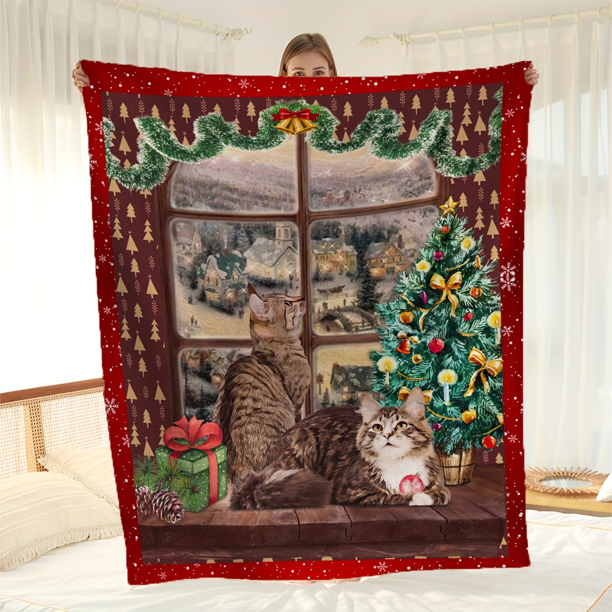 Christmas 2024 cat blanket