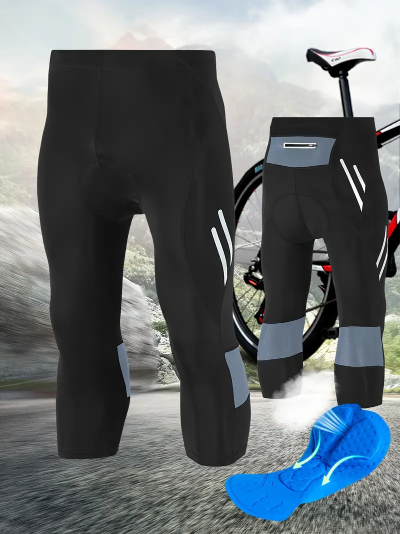 Men's Cycling Bike Pants: Padded Quick Dry Breathable - Temu Canada