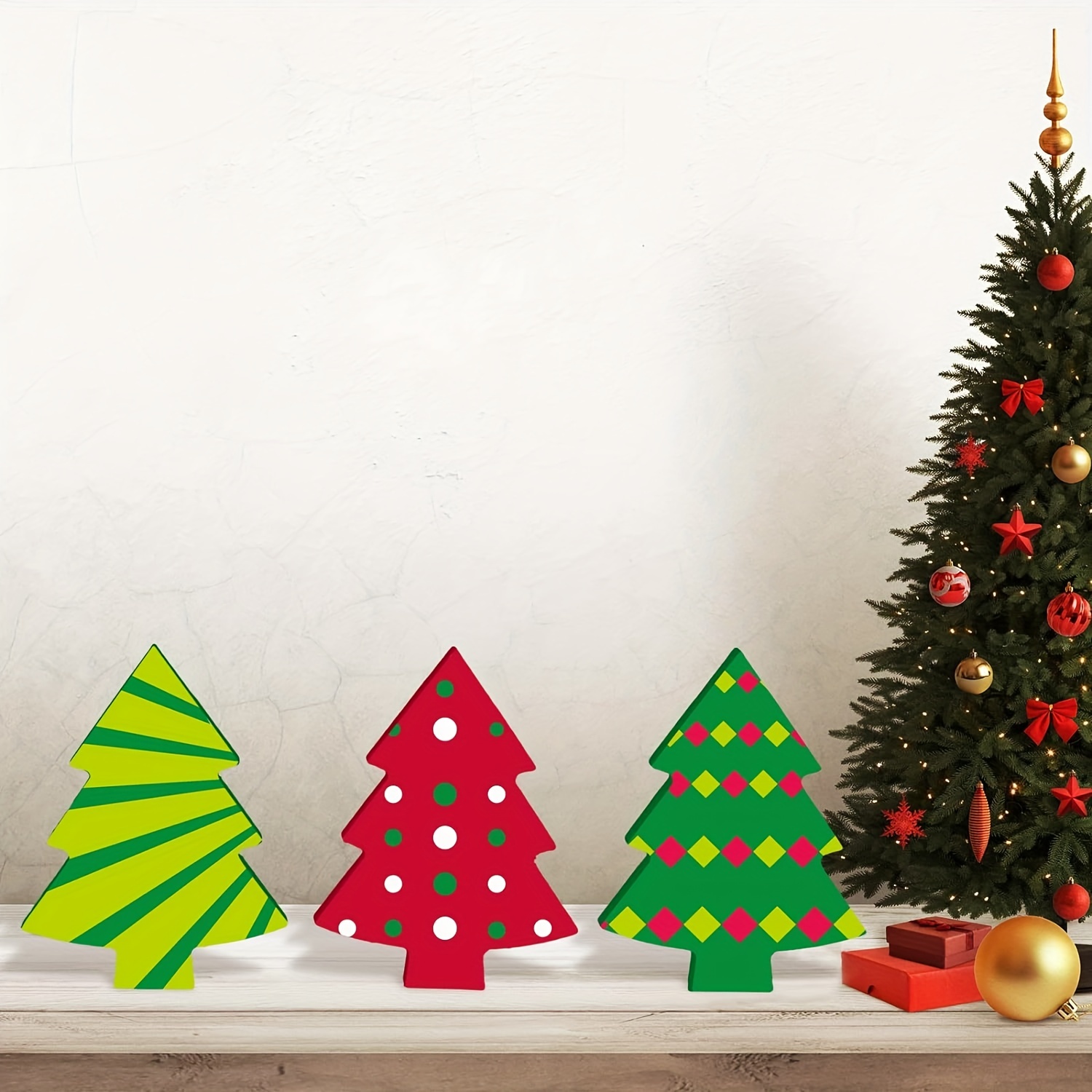 Wooden Cutouts Christmas Wood Ornaments Star Christmas Tree - Temu