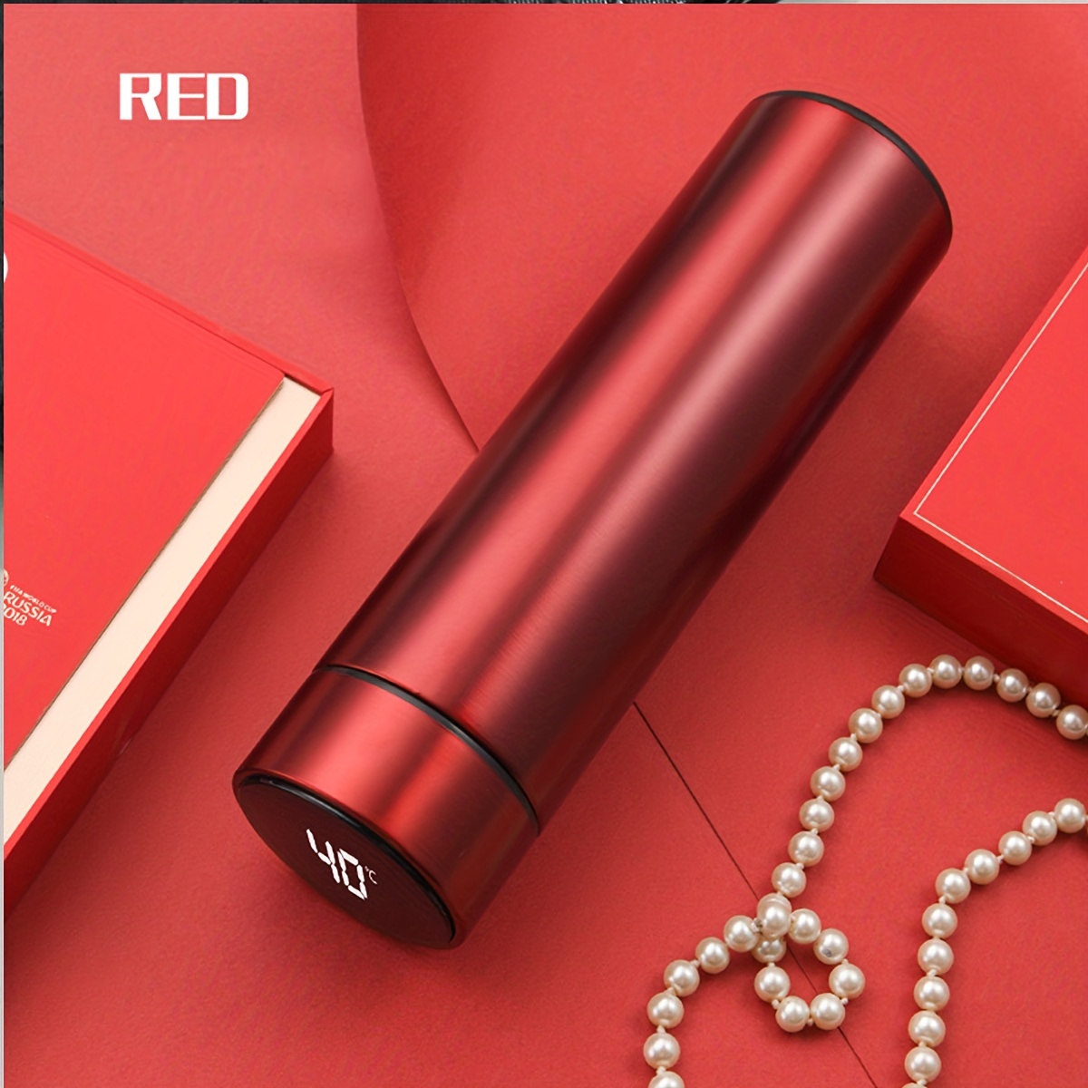 LED Temperature Display Stainless Steel Insulated Touch Thermal Water Bottle