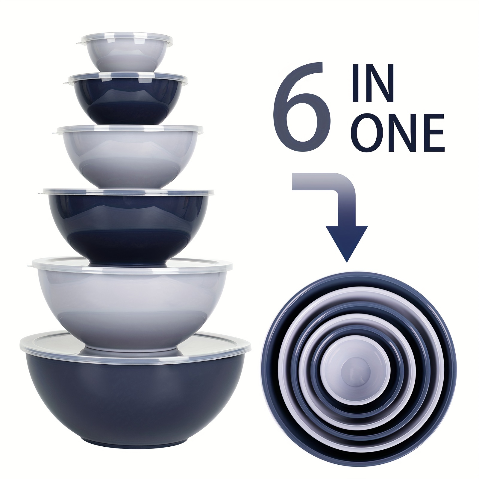 2.5-quart Mixing Bowl with Blue Lid