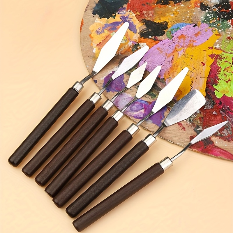 1.6 Palette Art Paint Spatula Putty Tool