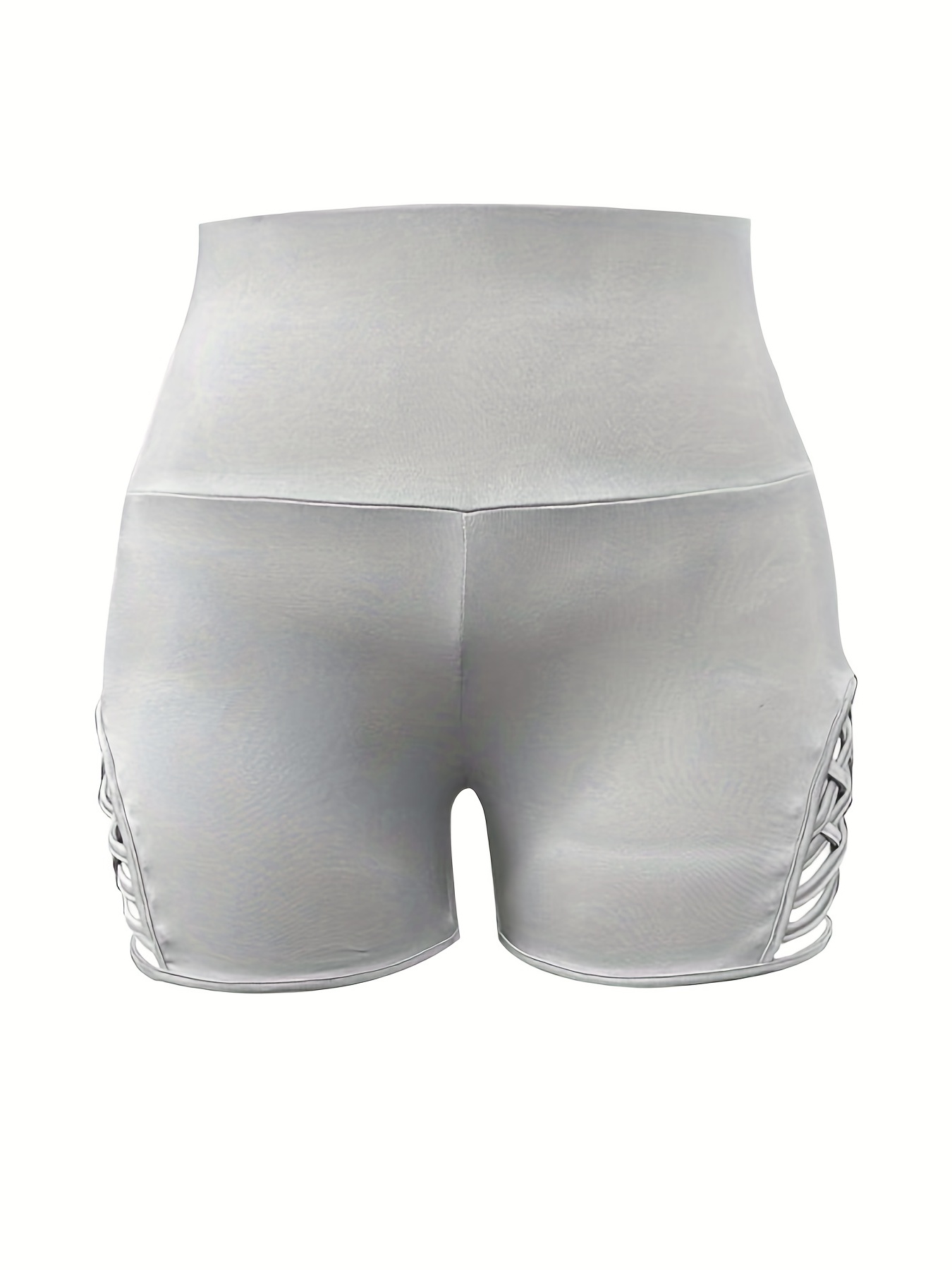 Plus size white spandex hot sale shorts