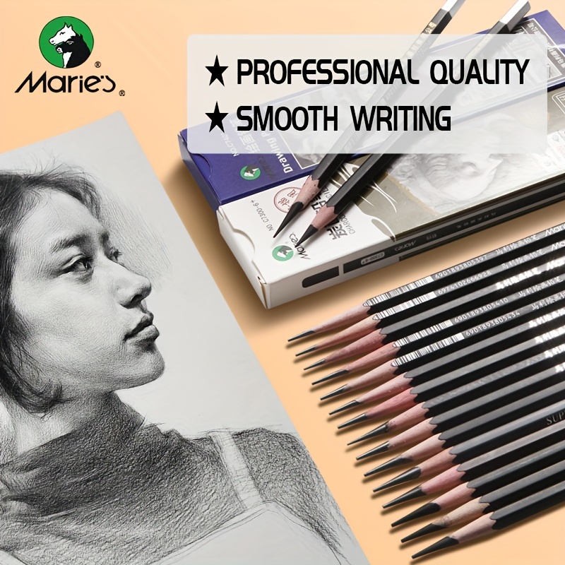 Professional Drawing Sketching Pencil Set Sketch Pencils (b - Temu