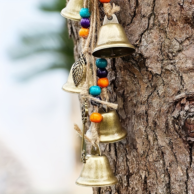 Vintage Handmade Hanging Bells Weaving Wind Blessing Bell Handicraft Witch  Bell Retro Porch Door Bells Home Garden Decoration - AliExpress