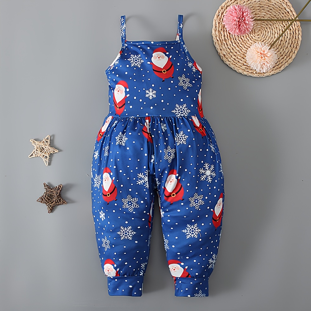 Toddler Girl's Sleeveless Cartoon Prints Romper Jumpsuit