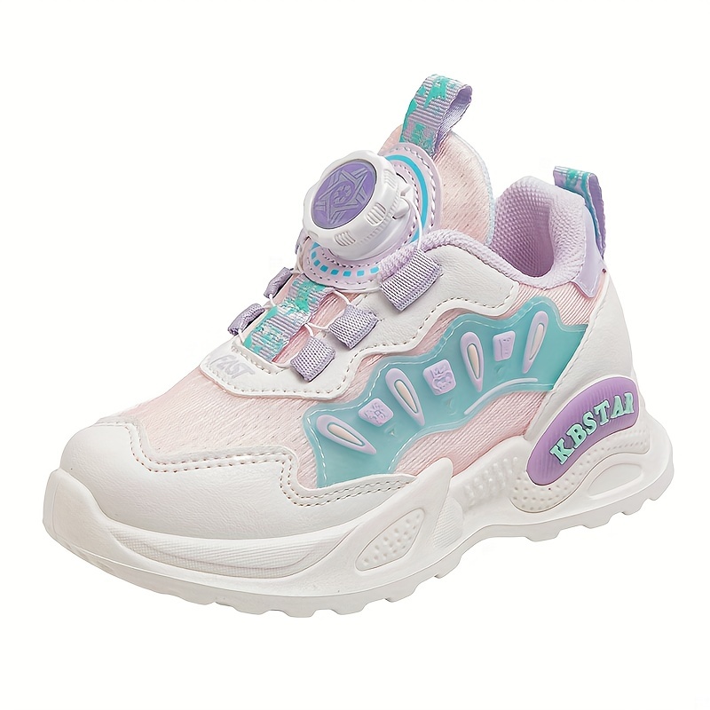 Chaussures Montantes Pour Filles Avec étoiles Lumineuses - Taille 4 - Dessus En Cuir Synthétique - Décontractées, Colorées
