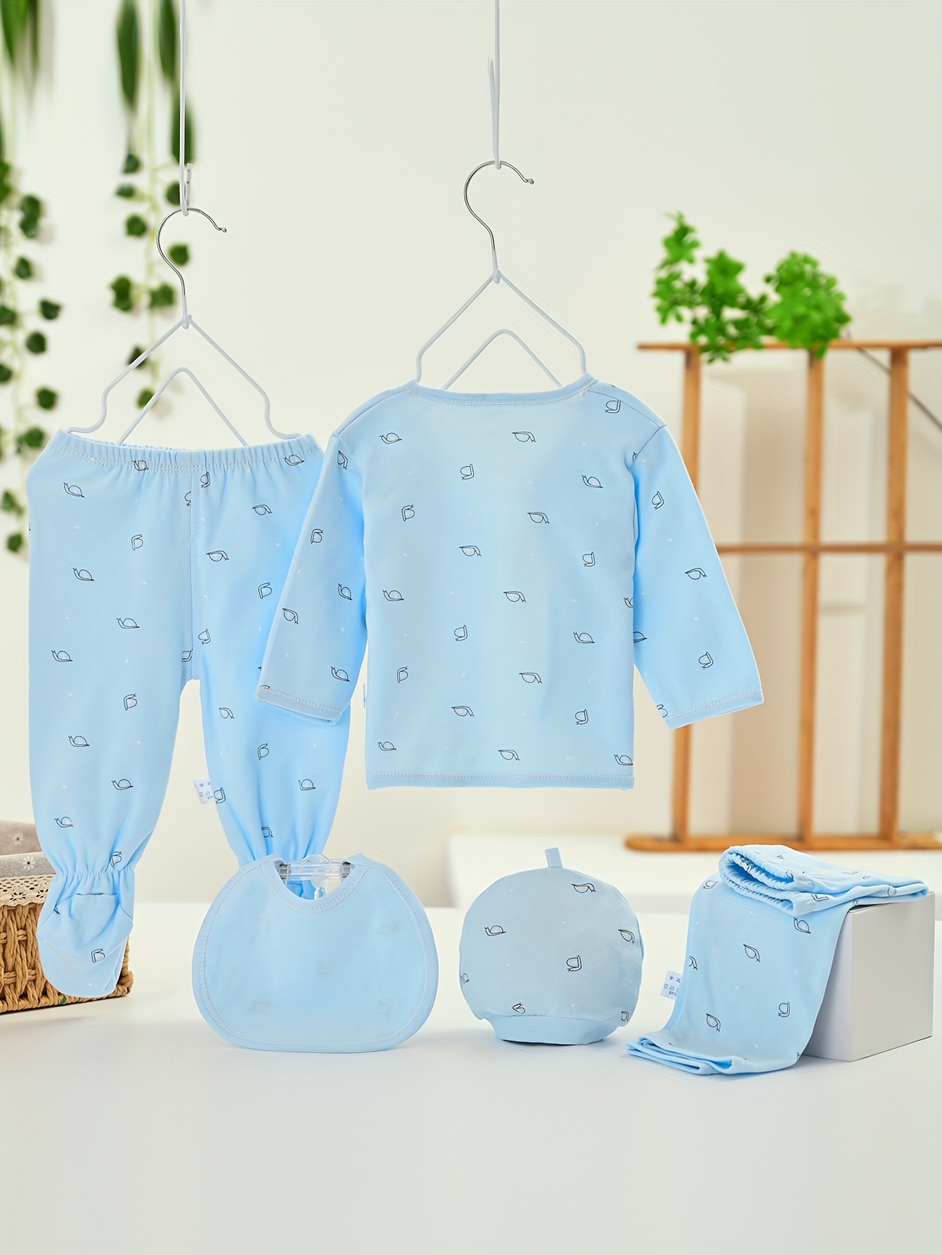 Conjunto Pijamas Bebé Niño Niña 0 3 Meses 5 Piezas Algodón - Temu