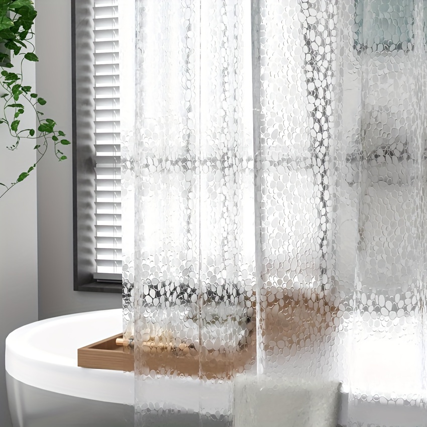Cortina de ducha transparente - Transparente - HOME