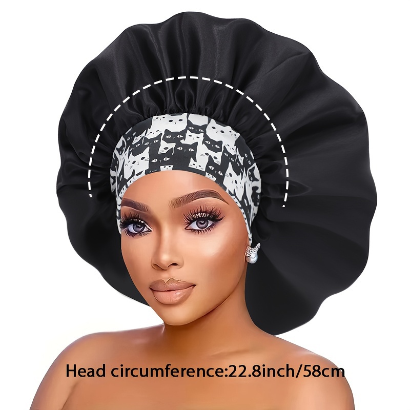 1Pc Bonnet De Douche Cheveux Bouclés Bonnet De Sommeil Bonnet De