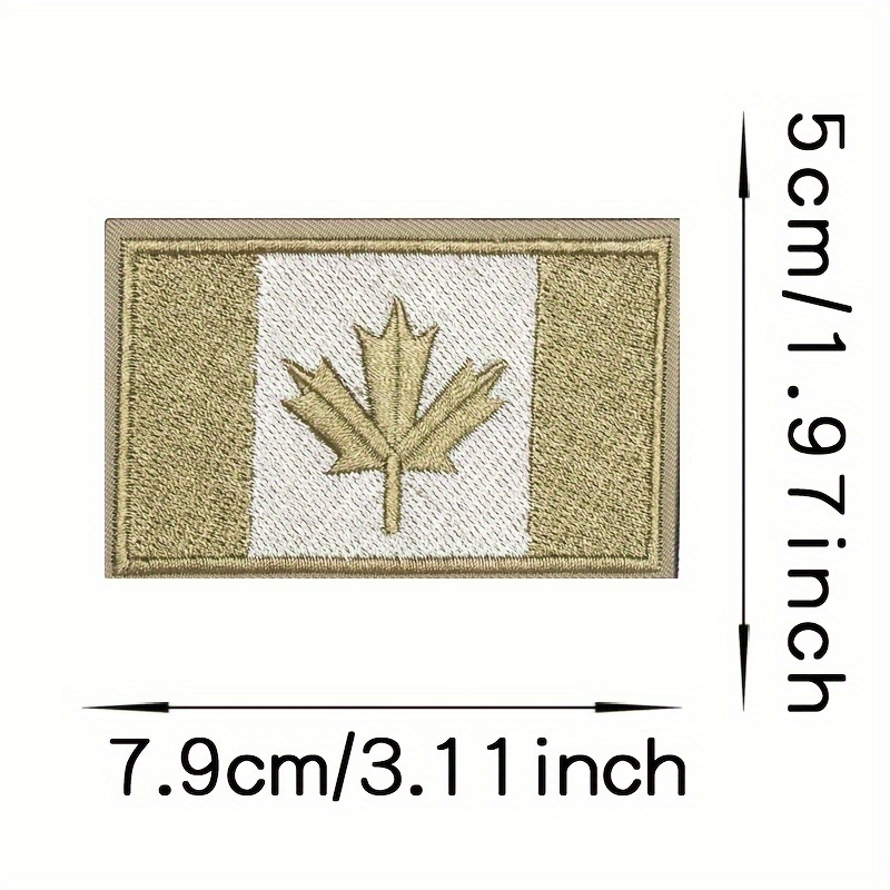 Multicolor Canadian Maple Leaf Embroidered Patch Perfect For