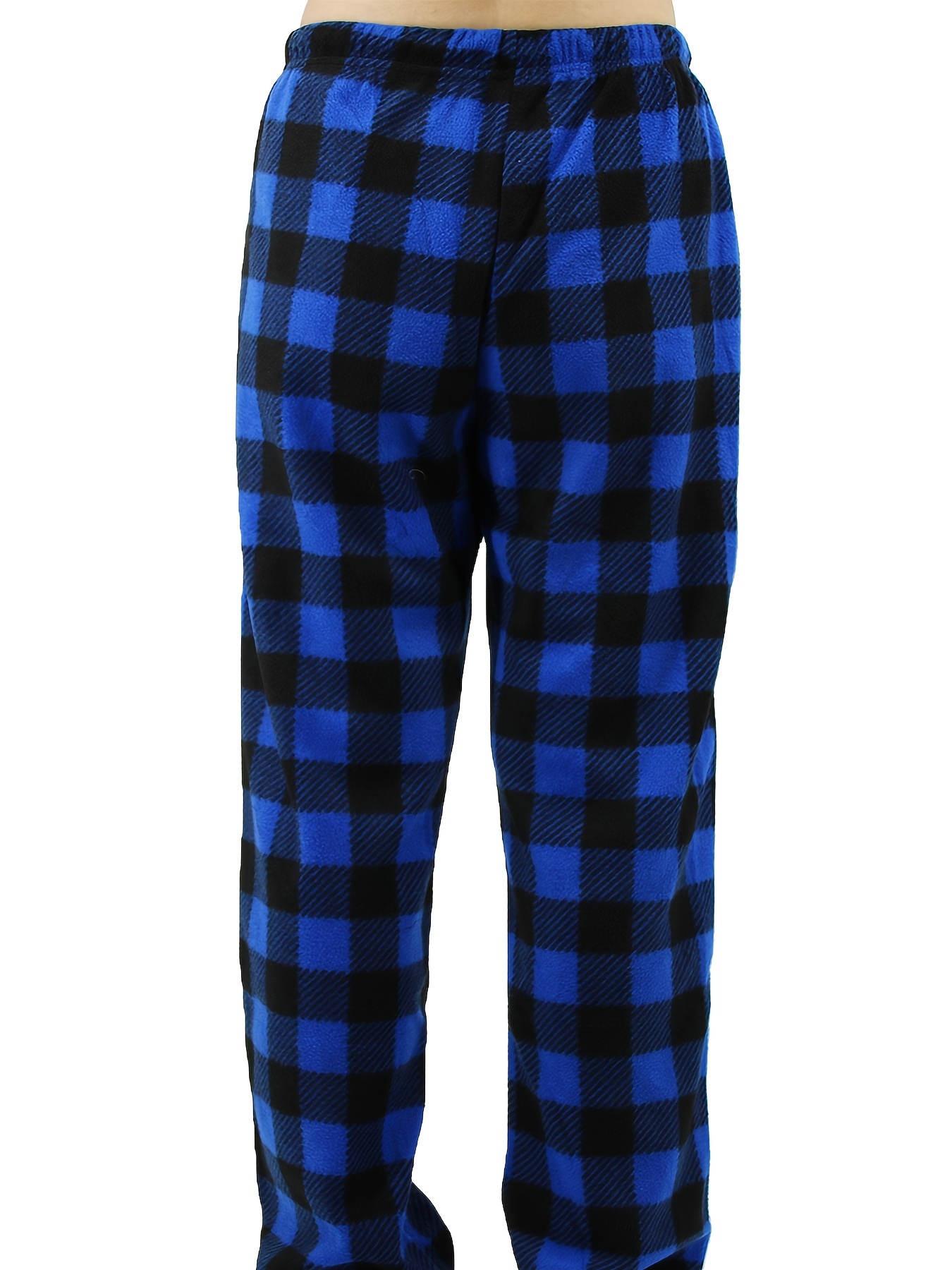 Plaid Pajama Pants - Black