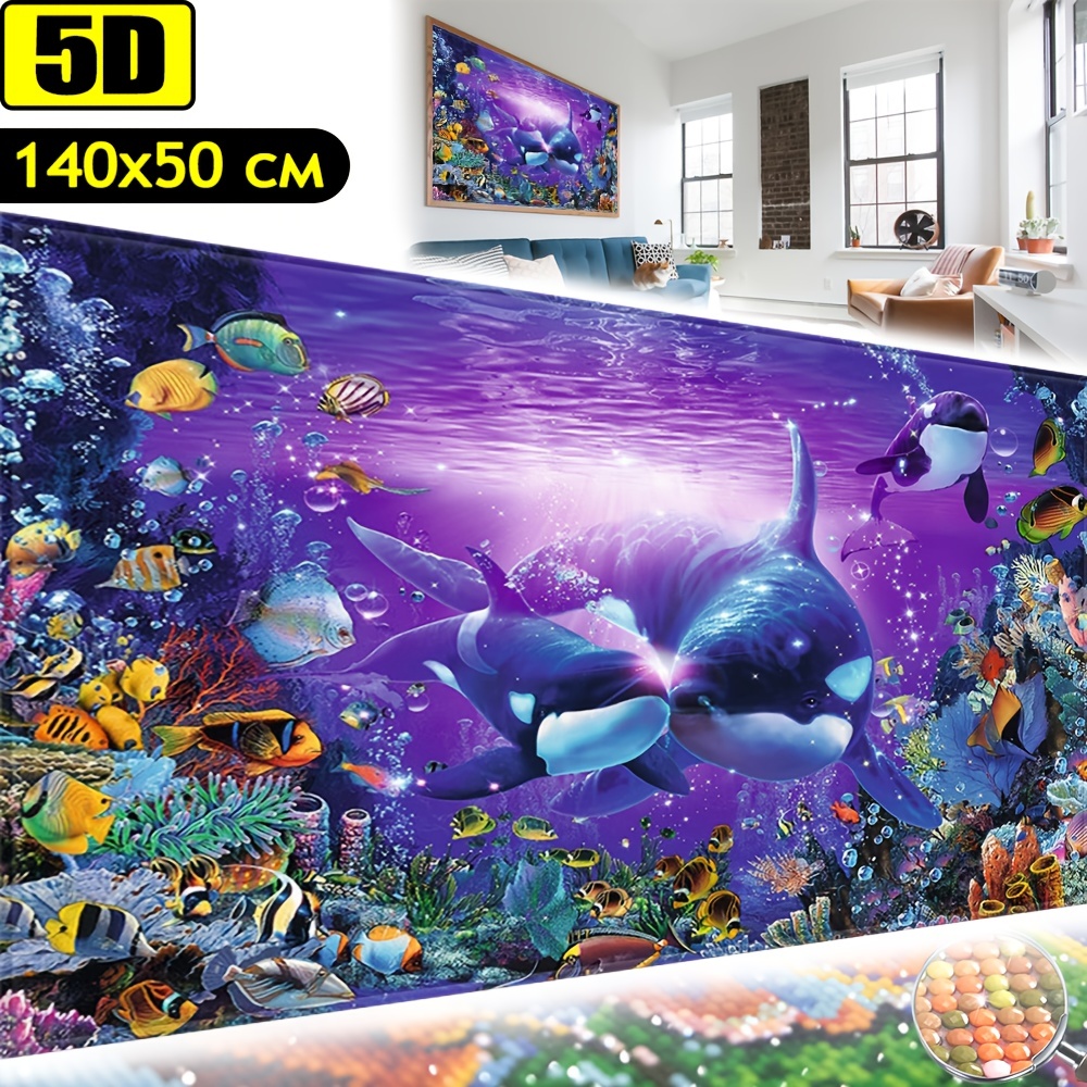 5d Large Diamond Painting Kits For Adults Full Round Drill - Temu