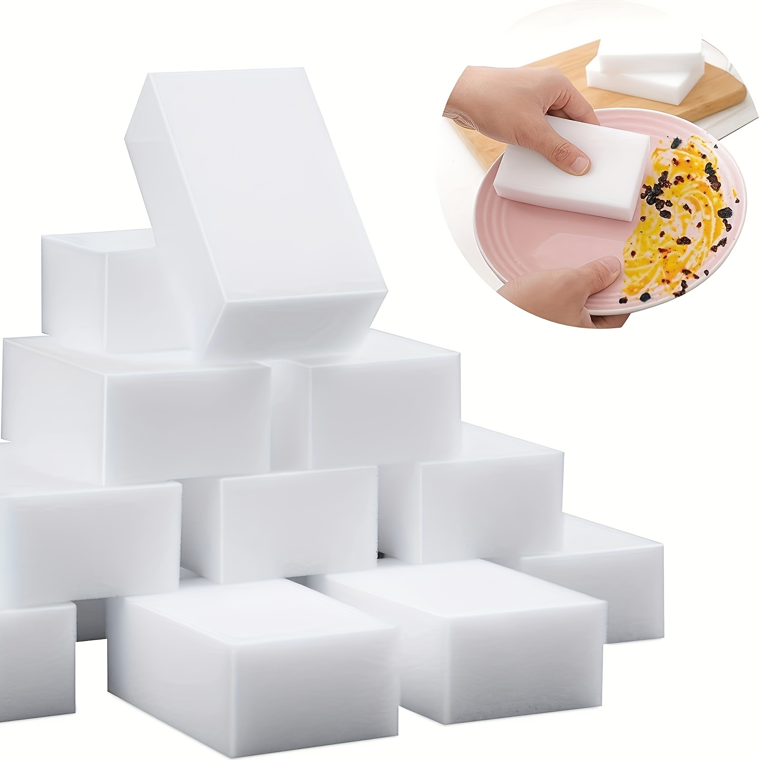 

10/30 Packs Magic Cleaning Sponges Eraser, Multi-functional Premium Melamine Sponge Foam Cleaning Pads (3.93x2.75x1.18in) For Hotels&restaurant Kitchen