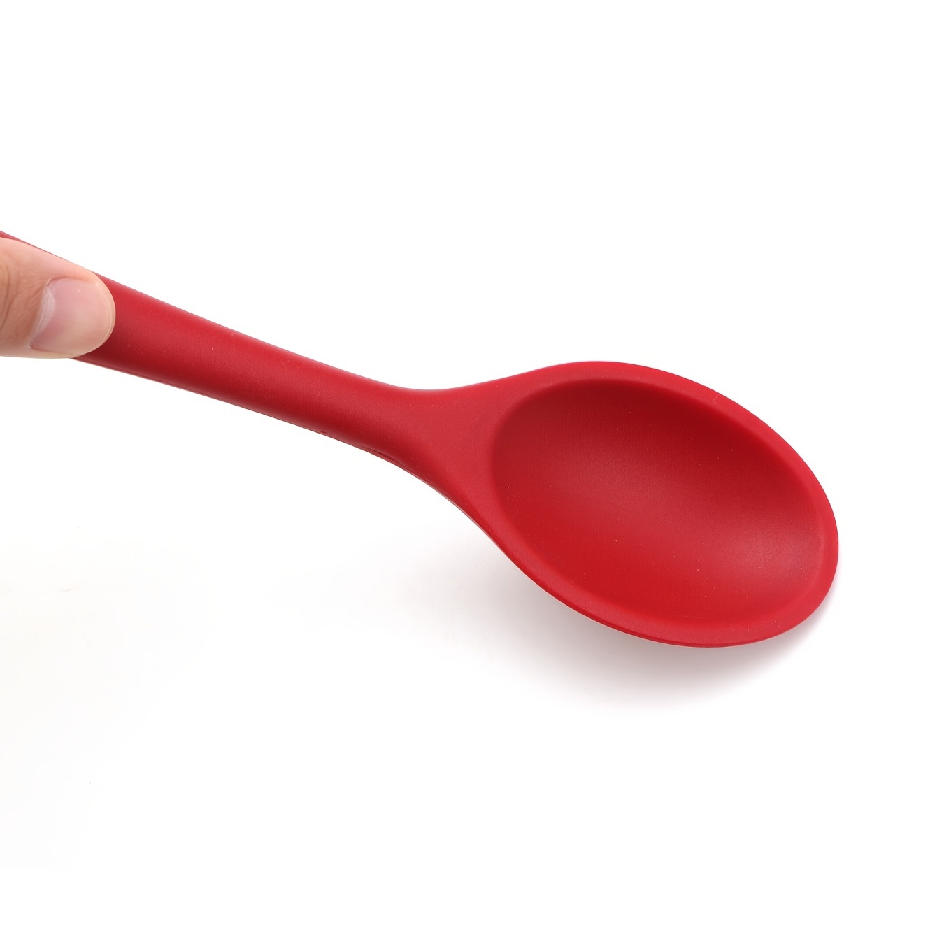 High Heat Resistant Silicone Spoons For Cooking, Mixing, Stirring, Basting,  Serving, And Baking - Nonstick, Food Grade, And Dishwasher Safe - Temu