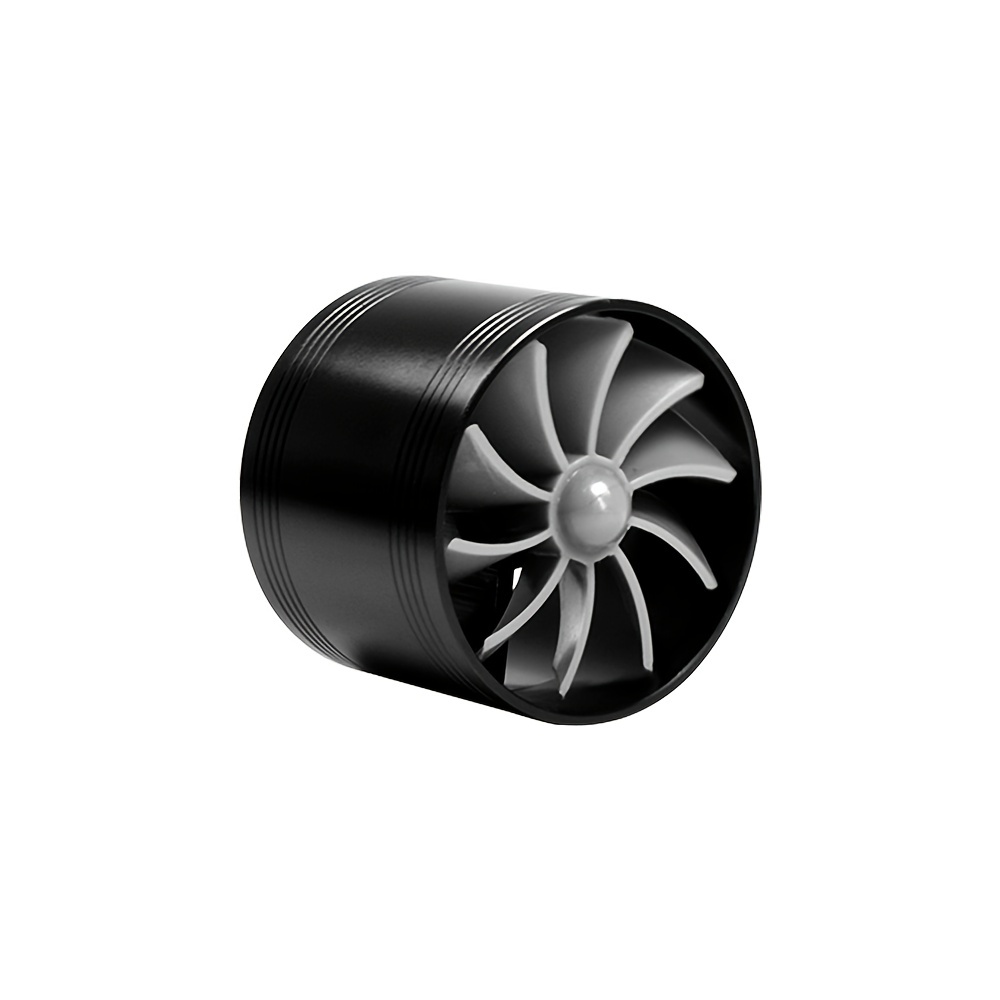 KIMISS Auto Air Intake Turbonator Einzellüfter Turbine Super Charger Gas  Fuel Saver Turbo Lufteinlass Turbo 64mm(Blau)