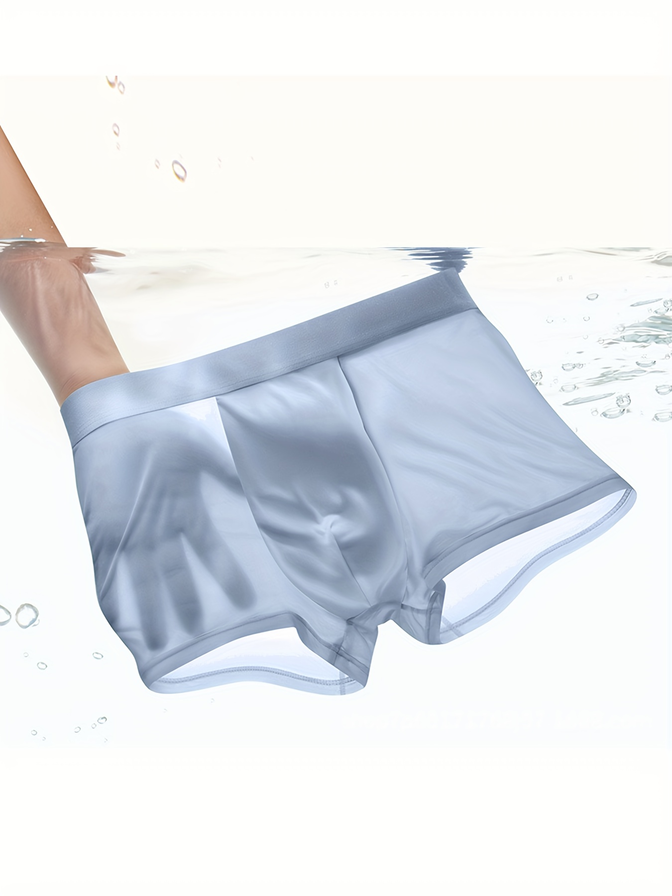 GOLDP 5PCS Ultra-Thin Non-Marking Ice Silk Underwear, Womens