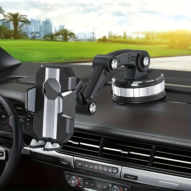 

Multifunctional Mobile Phone Holder 360 Retractable Rotary Adjustment Universal Car Phone Bracket Fixed Shockproof Mobile Stand Big Support Large Truck Interior Washable Strong Sticky Gel Pad
