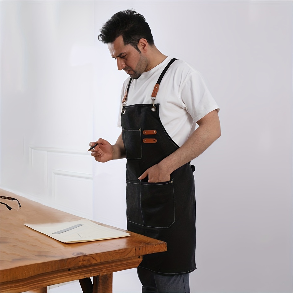 EFFICACY Leather Apron Adjustable Men/Women Wear-Resistant Thicken