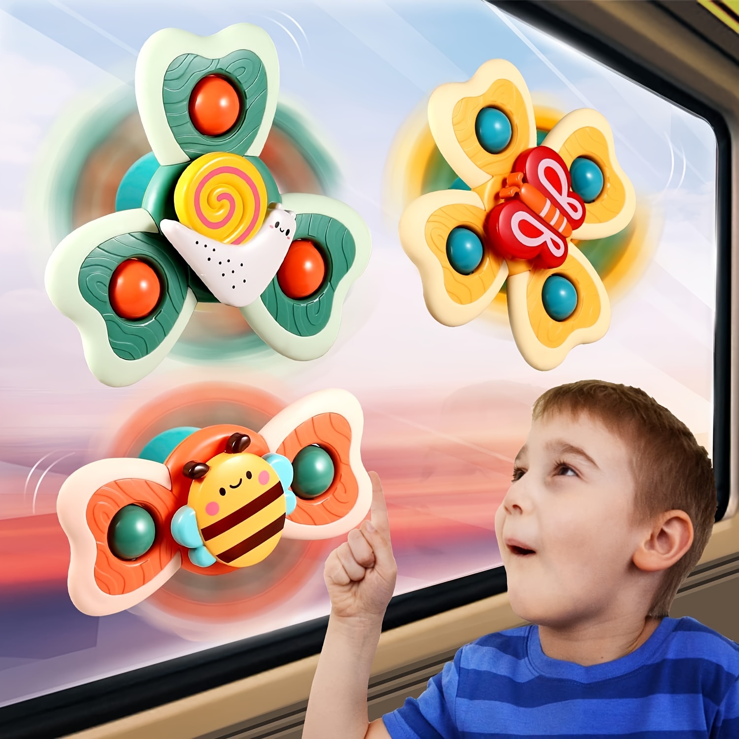 Silicone Suction Cup Spinner Toys For 1 Year Old Boys, spinning Top Baby  Toys, birthday Baby Gifts