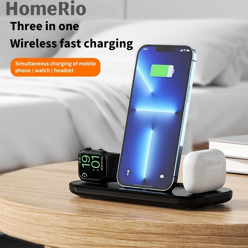Fast Charge Wireless Charger for Apple iPhone 8 Plus, iPhone 8, iPhone X,  iPhone SE 2 (Black) 