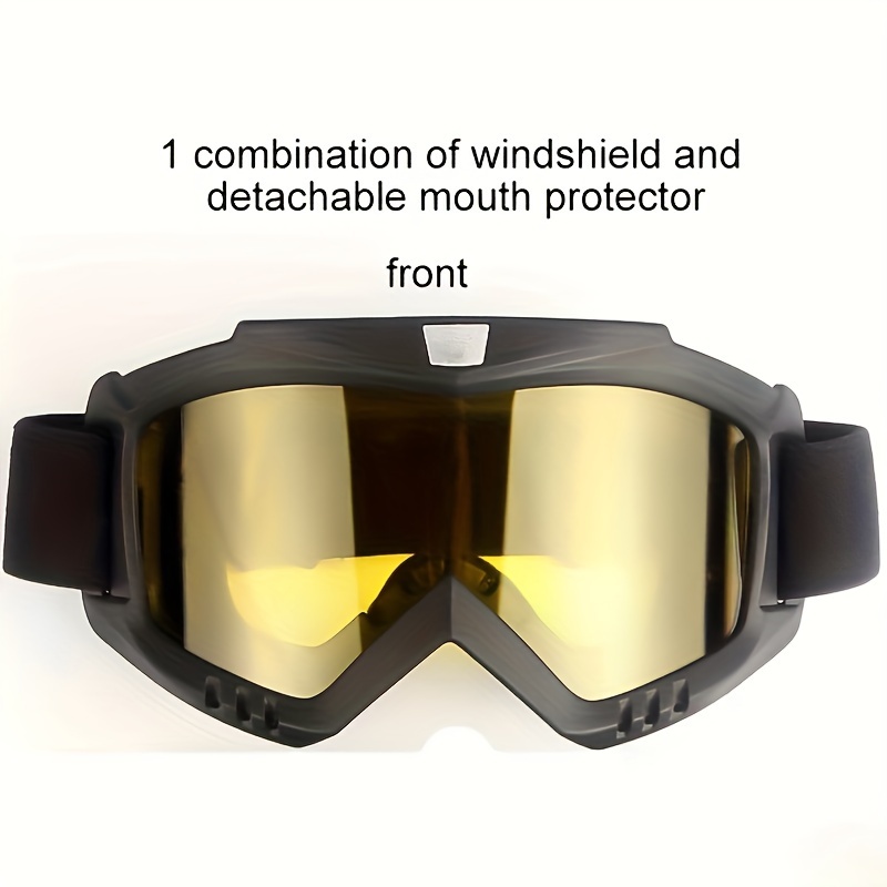 Windproof Snowboard Goggles Anti UV Occhiali Da Moto - Temu Italy