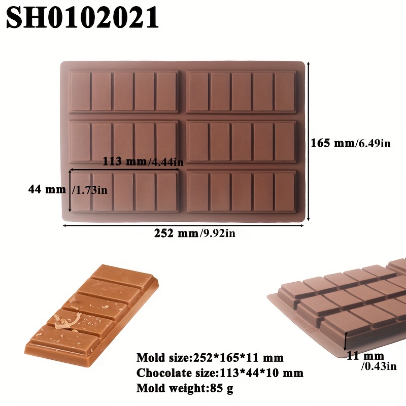 Chocolate Bar Mold 3d Silicone Mold 12 Cavity Candy Mold - Temu