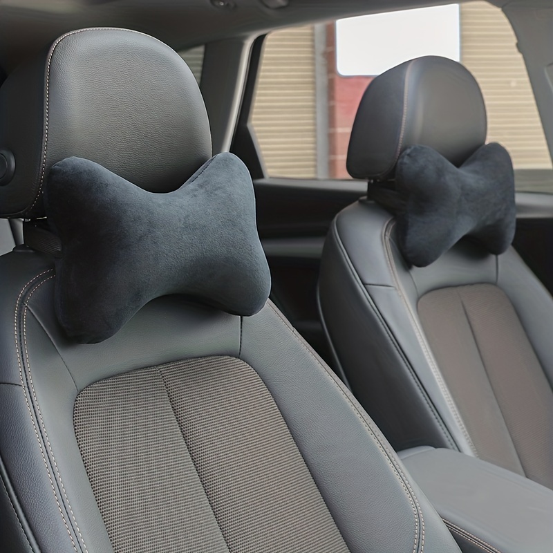 Black Car Neck Pillow For Driving Memory Foam Car Headrest Pillow - Temu