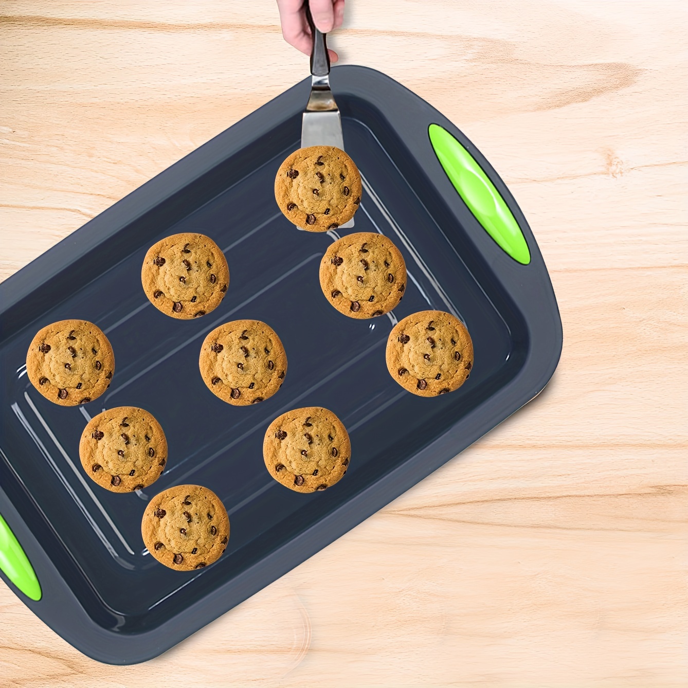 Baking Sheets Set, Silicone Baking Pans, Cookie Sheets, Steel Frame  Reinforced Baking Trays, Oven Accessories, Baking Tools, Kitchen Gadgets,  Kitchen Accessories - Temu