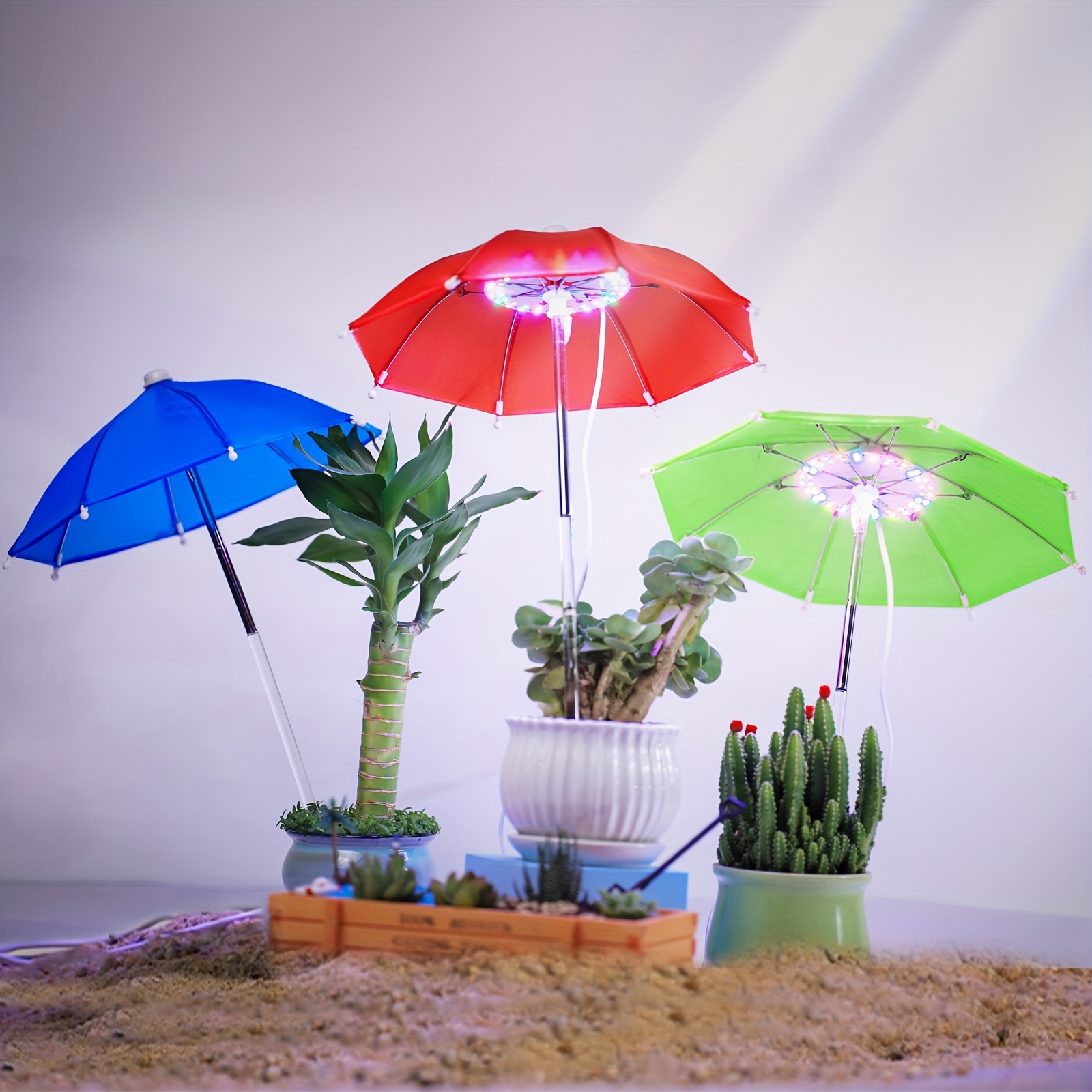 1 Paquet, Lampe De Culture Pour Plantes D'intérieur Petit Parapluie 48 LED  Lampe De Culture