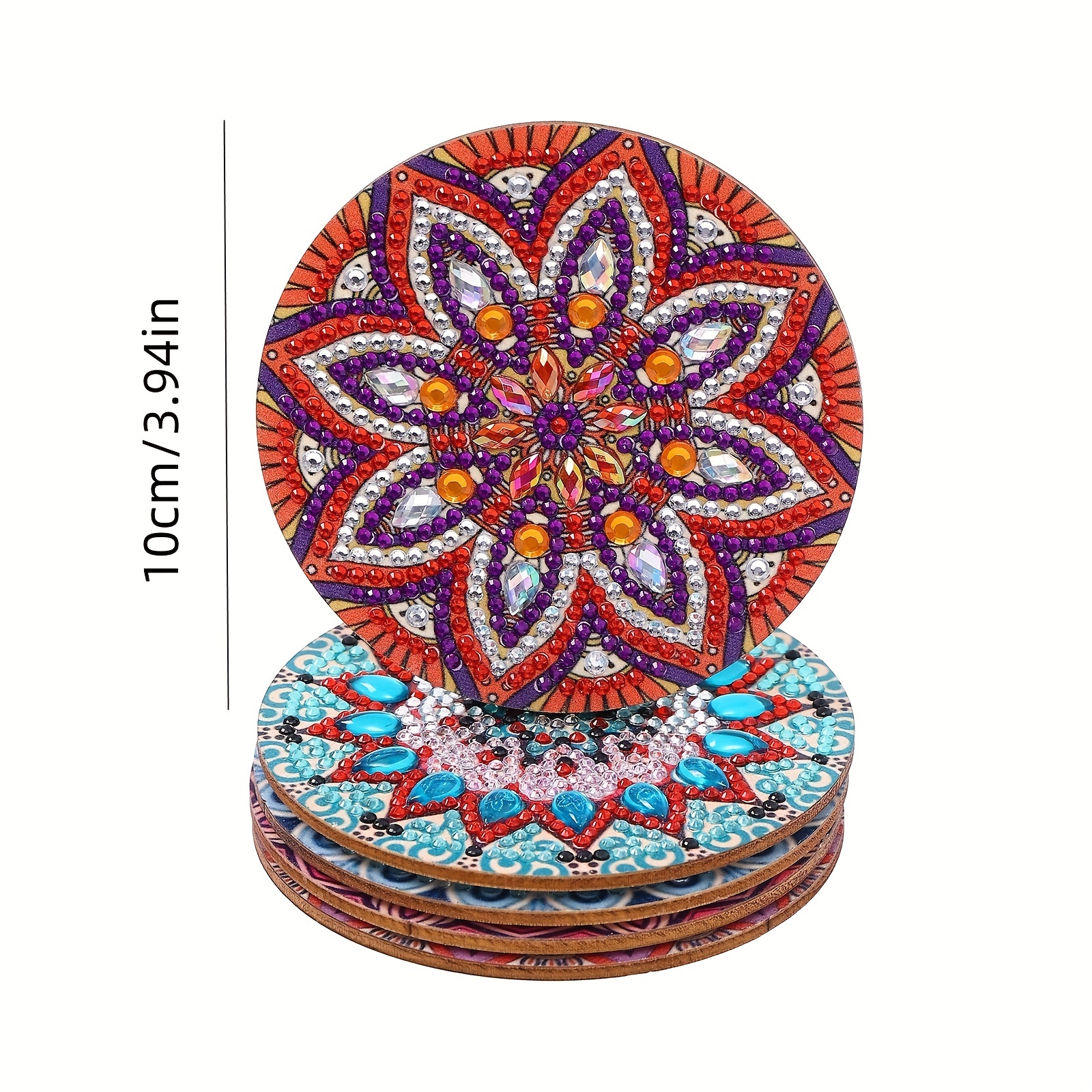 Mandala Art Kit Coasters with Stand-Craft Kit with Dot Mandala Art