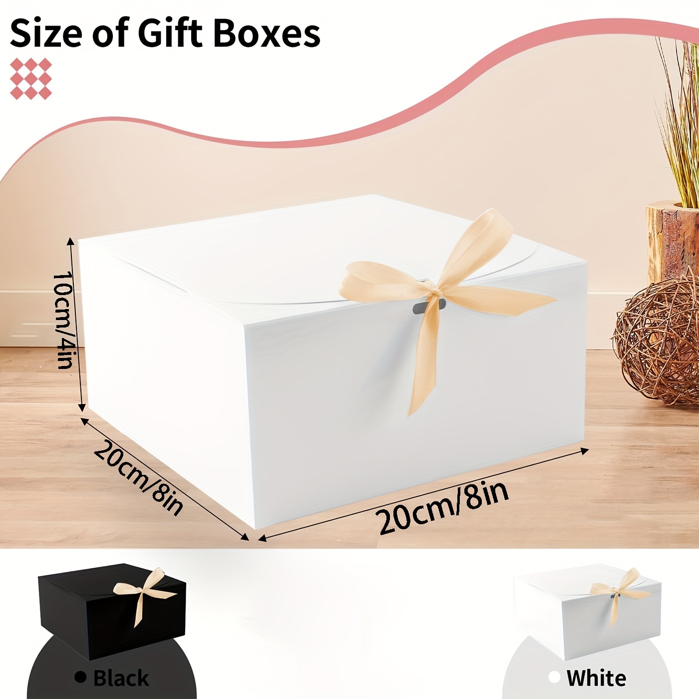 Small Kraft Bow Favor Boxes