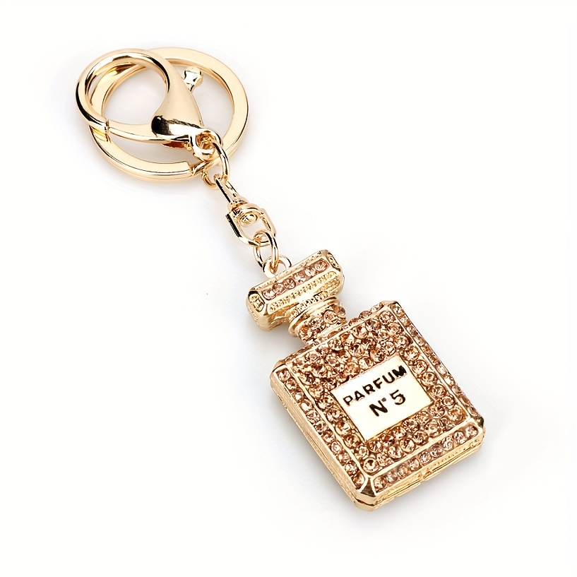 Fashion Gradient Rhinestone Coin Purse Lipstick Bag Keychain Light Luxury  Mini Bucket Storage Bag Car Key Pendant Female Wallet