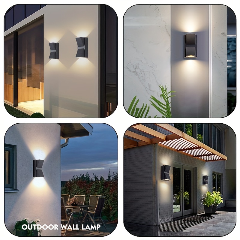 Lampada da parete a led lampada da esterno con sensore di movimento  Apparecchio Ip65 impermeabile moderna luce in alluminio illuminazione  decorativa per corridoio del sentiero del giardino