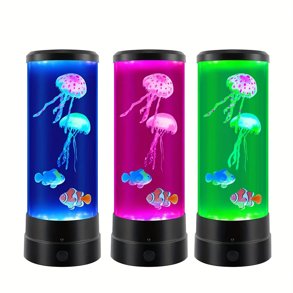 Gearmax® led aquarium avec méduses,éclairage de l'aquarium,aquarium led  d'éclairage,cadeaux créatifs,lumière de nuit - Conforama