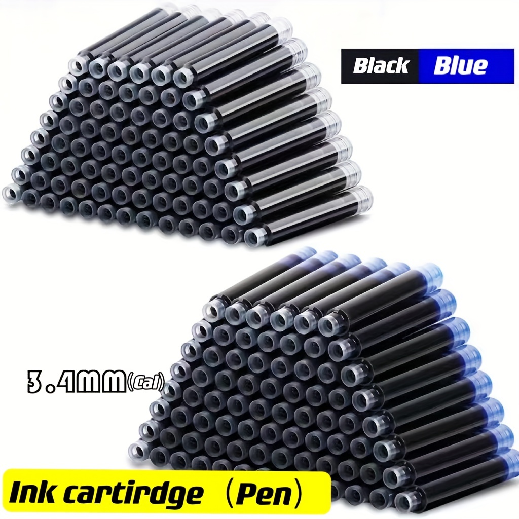 10Pcs 3.4Mm Disposable Fountain Pen Ink Cartridge Pen Refill Black/red/blue  Ink Set School Office Supplies Stationery Gifts - AliExpress