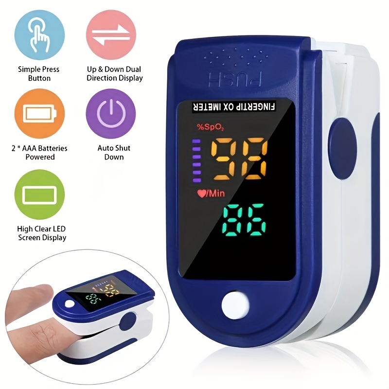 Portable Mini Moniteur de saturation en oxygène sanguin, détecteur de  saturation en oxygène à domicile Gem Blood Oxygen Meter Moniteur de taux de