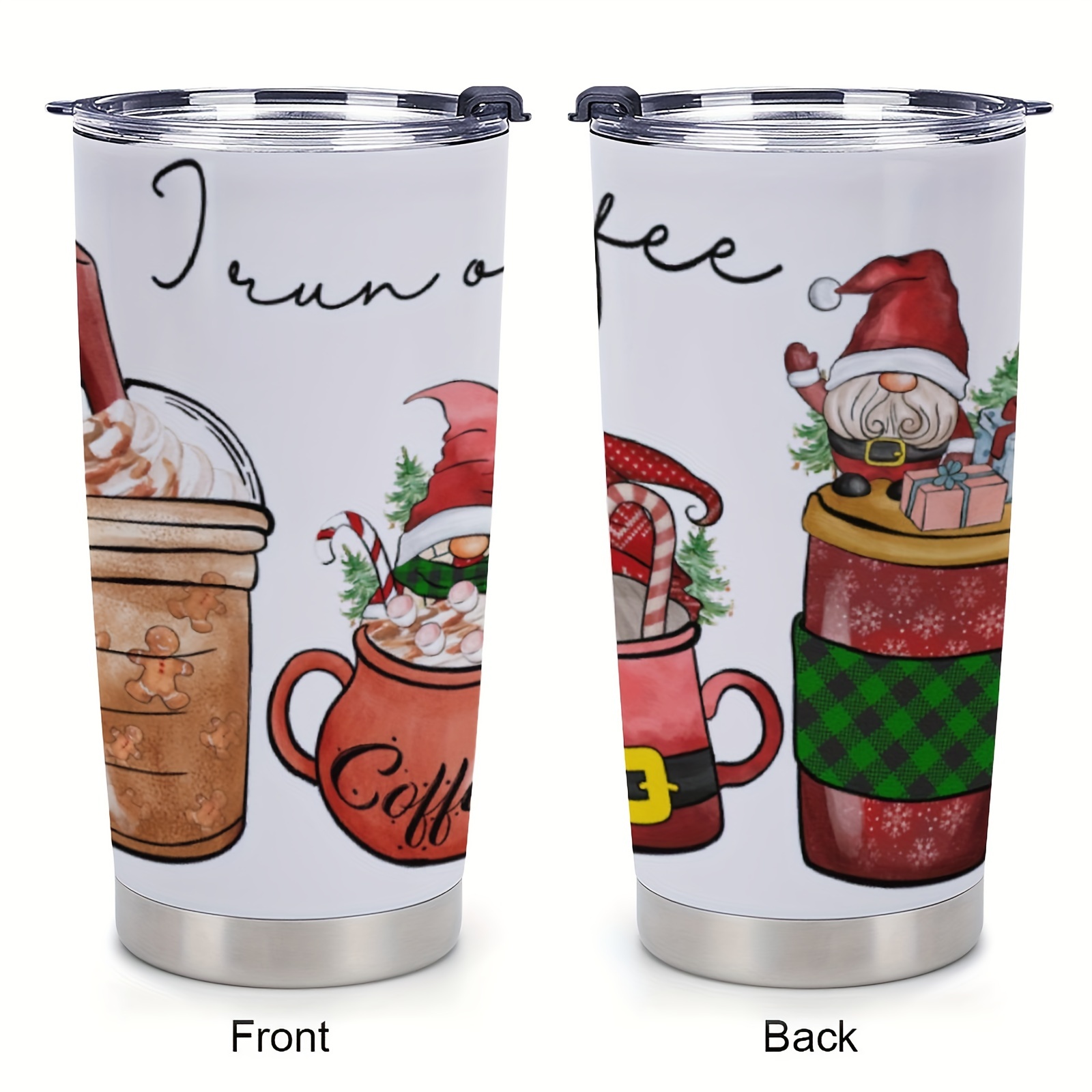 Christmas Snowman Car Cup Christmas Presents Stainless - Temu