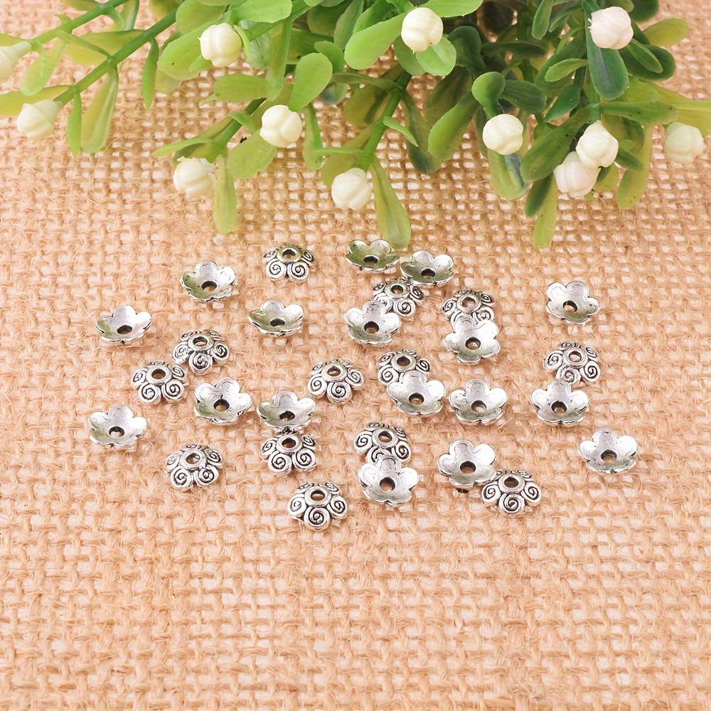 Flowers Bead Alloy Spacer Beads For Jewelry Making Diy - Temu