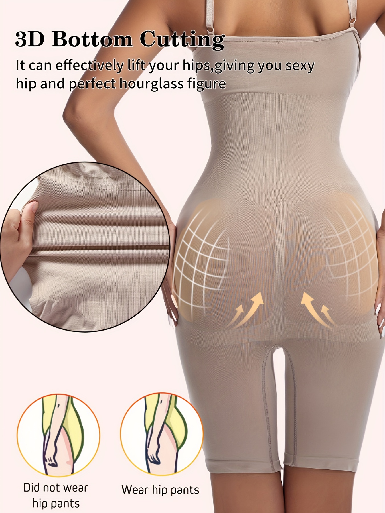 Seamless Slip Shaping Bodysuit Tummy Control Butt Lifting - Temu