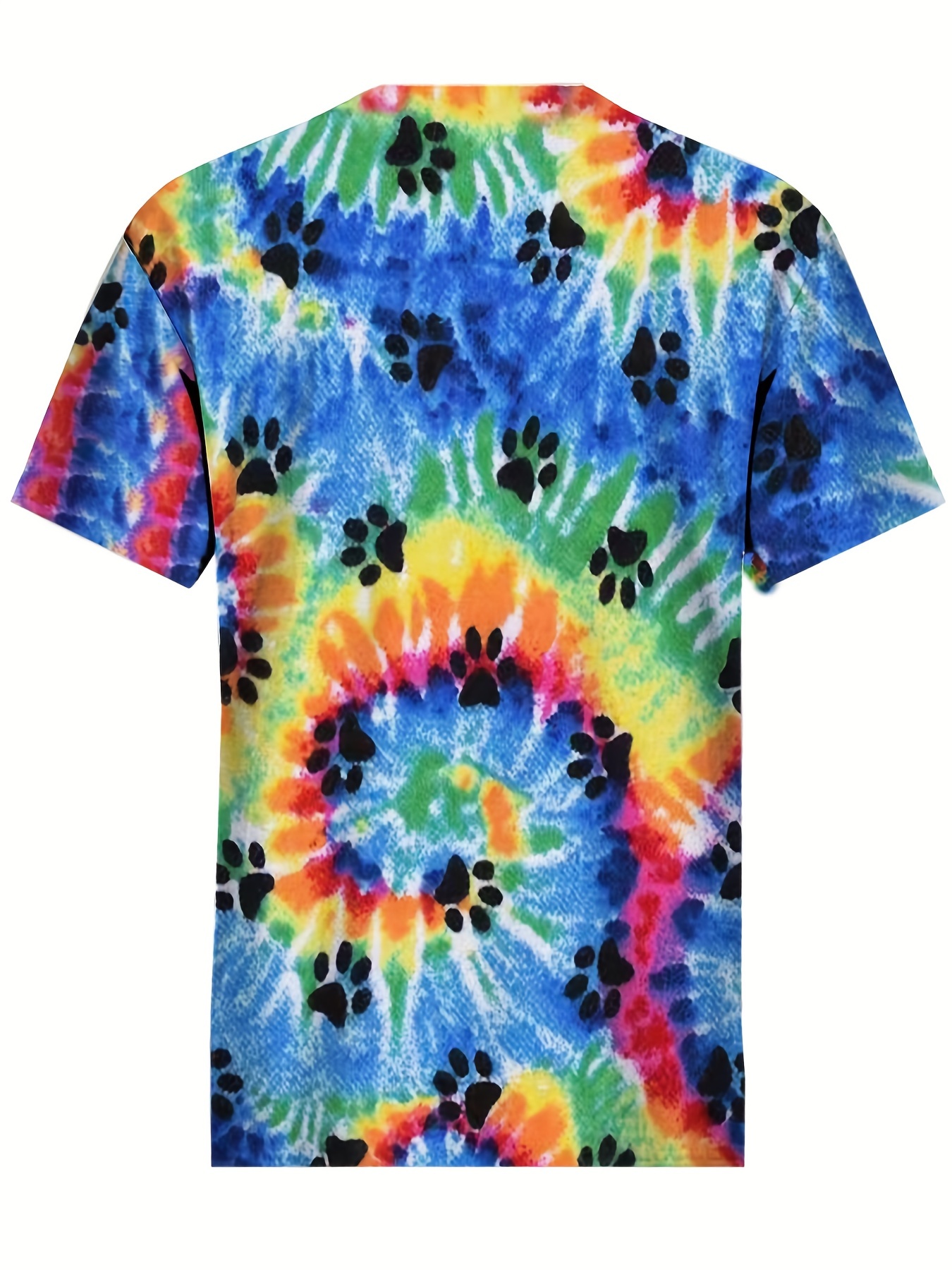 Tie dye paw hotsell print t shirt